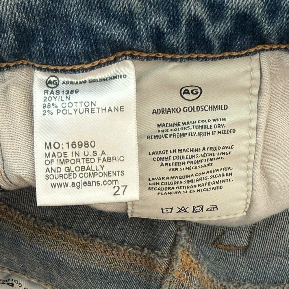 AG Adriano Goldschmied The Legging Ankle Super Skinny Jeans Blue Size 4 27 NWT - Picture 5 of 7